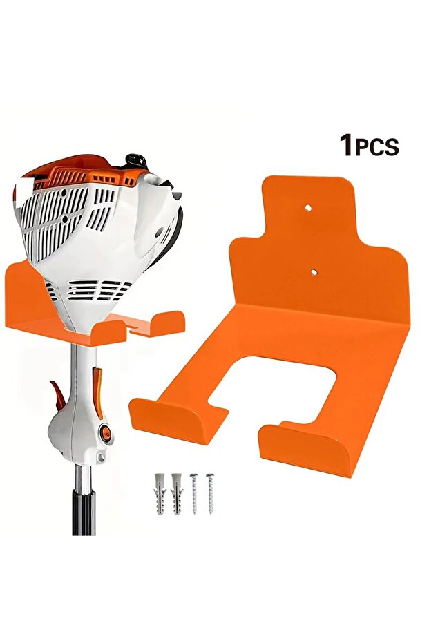 Orange-1Pc 1 Piece/2 Pieces Weed Trimmer Hanger, Wall-Mounted Garage Organizer Trimmer Rack, Heavy-D