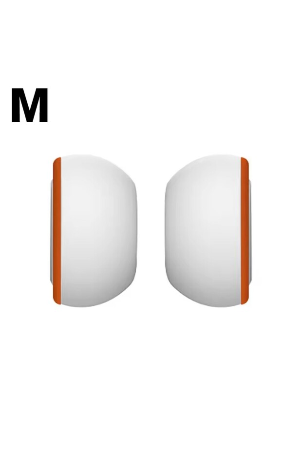 أطراف أذن من إسفنج الذاكرة White-M لسماعات AirPods Pro 2، وسادات أذن سيليكون بديلة.