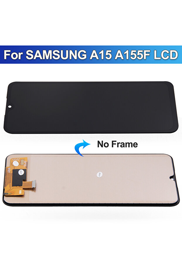 Black No Frame 6.5'' Tested A15 4G SM-A155F Display Screen, for A15 5G SM-A156B Lcd Display Digital - 6