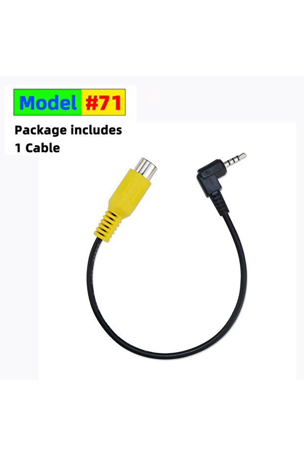 1 PC Cable QXNY AV In Video Cable Adapter 2.5mm AV Jack Male Plug To RCA Female Adapter Cable for G