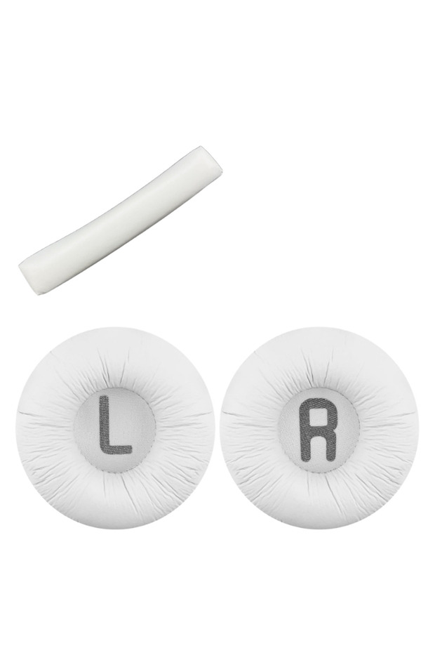 No buckle-white Replacement Ear Pads Soft Leather Foam Pads for JBL Tune 600, T450, T450BT, T500BT,
