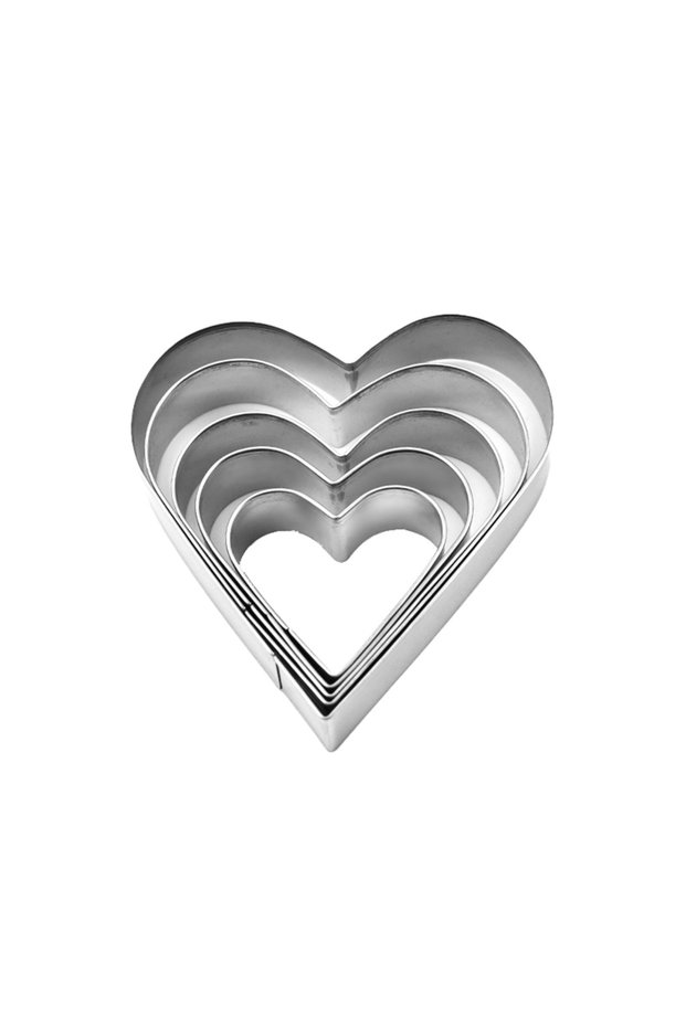 BF726-1A DIY Love Heart Stainless Steel Cookie Cutter Mould Biscuit Mold Fondant Pastry Cake Decorat