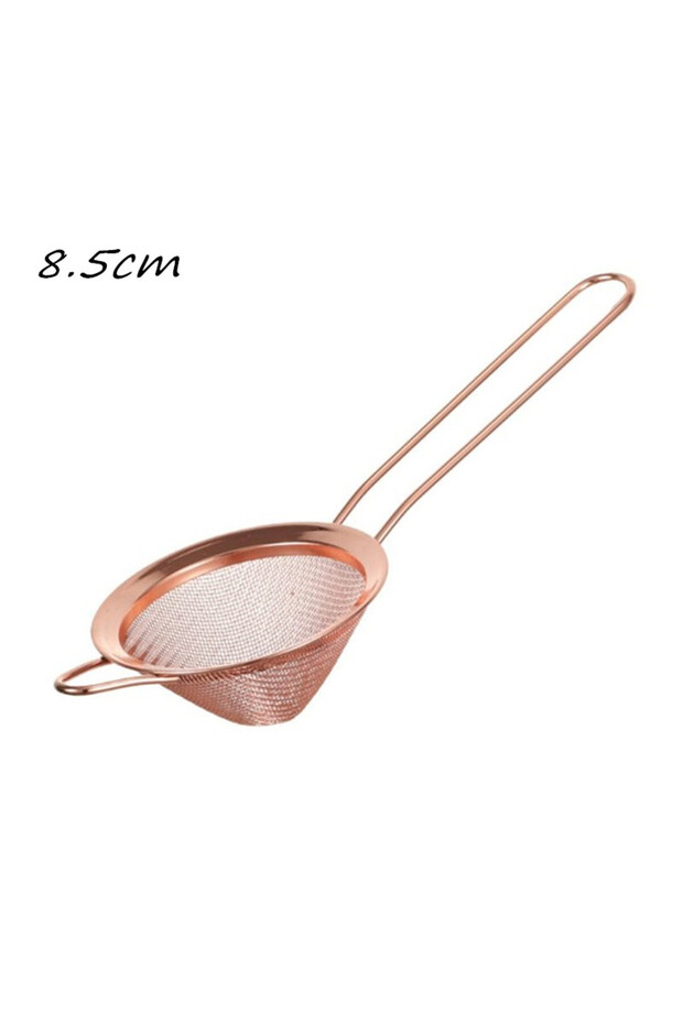 8.5cm rose gold Cocktail Strainer Stainless Steel Tea Strainers Conical Food Strainers Fine Mesh Str