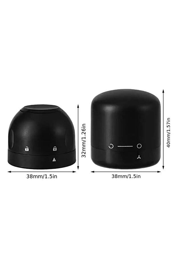 1set black 1set Black Domestic Kitchen Sealing Red Wine Bottles Stoppers Mini Preservation Spin Leak