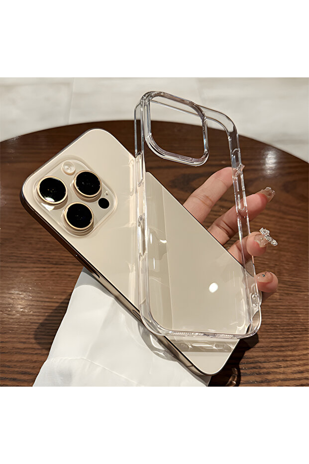جراب شفاف فاخر مقاوم للصدمات لهاتف iPhone 16 Pro Max جراب شفاف مقاوم للصدمات لهاتف iPhone 16 15 14 13 1