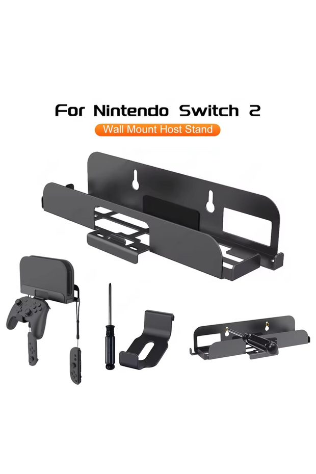 حامل تثبيت على الحائط باللون الأزرق الفاتح لوحدة تحكم Switch 2 وقاعدة تخزين وعصا التحكم - 1