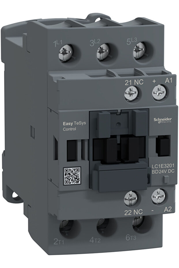 Easy TeSys Control AC3 32A 3P 1NC power contactor, 24V DC coil - 1