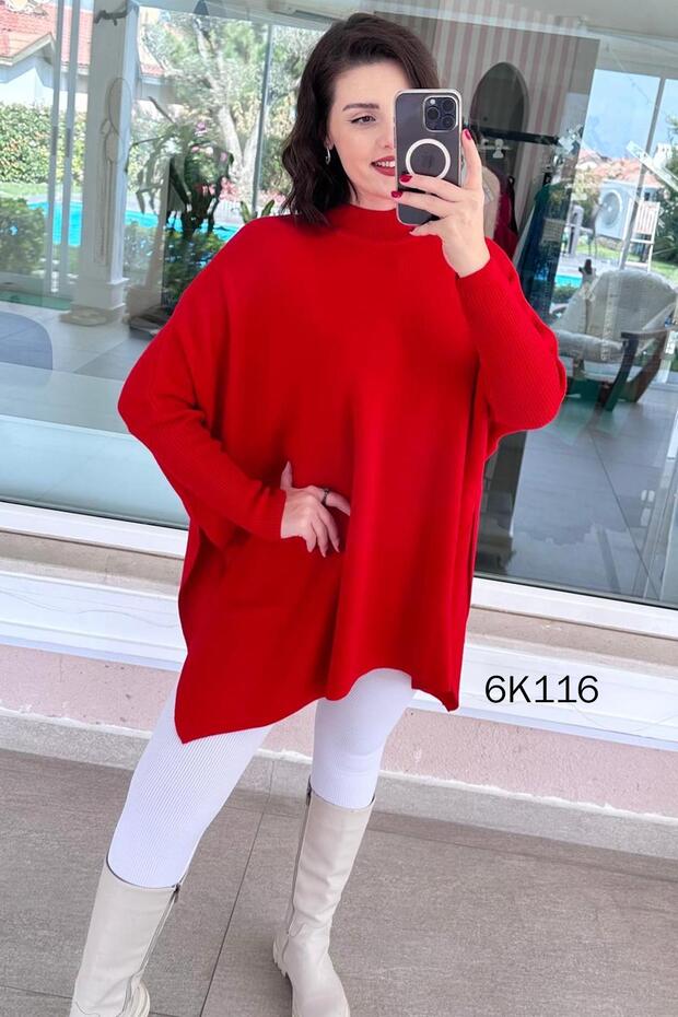Batwing Sleeve Knitwear Blouse 6K116