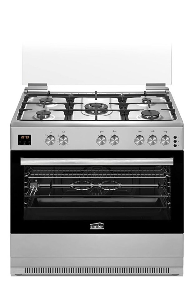 Oven 4+1 Burner Gas Cooker 90x60cm