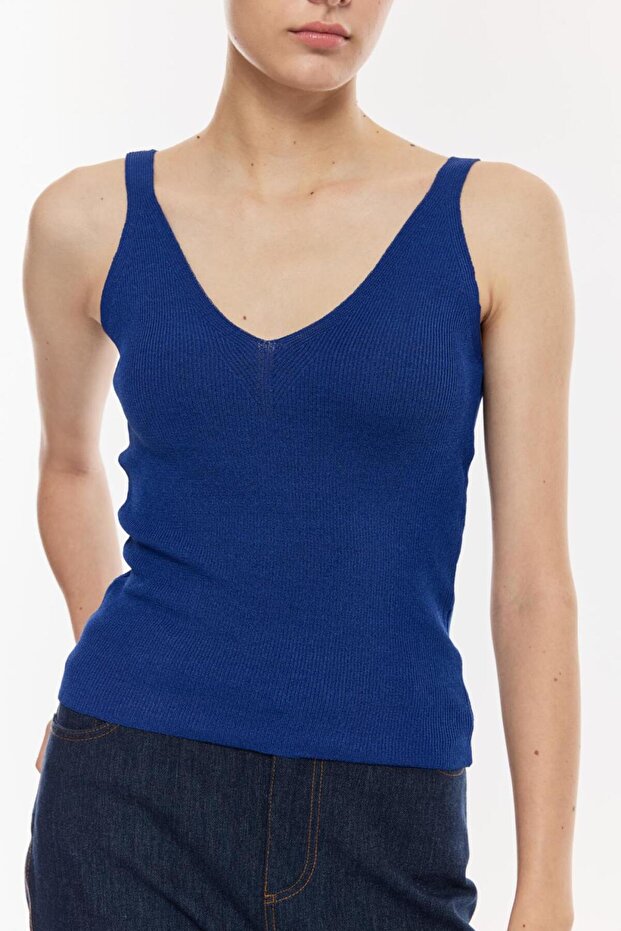 V Yaka Şık Bluz - 4