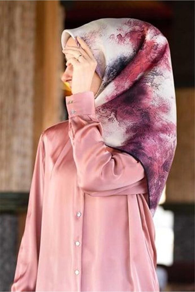 Twill Ipek Eşarp - 1