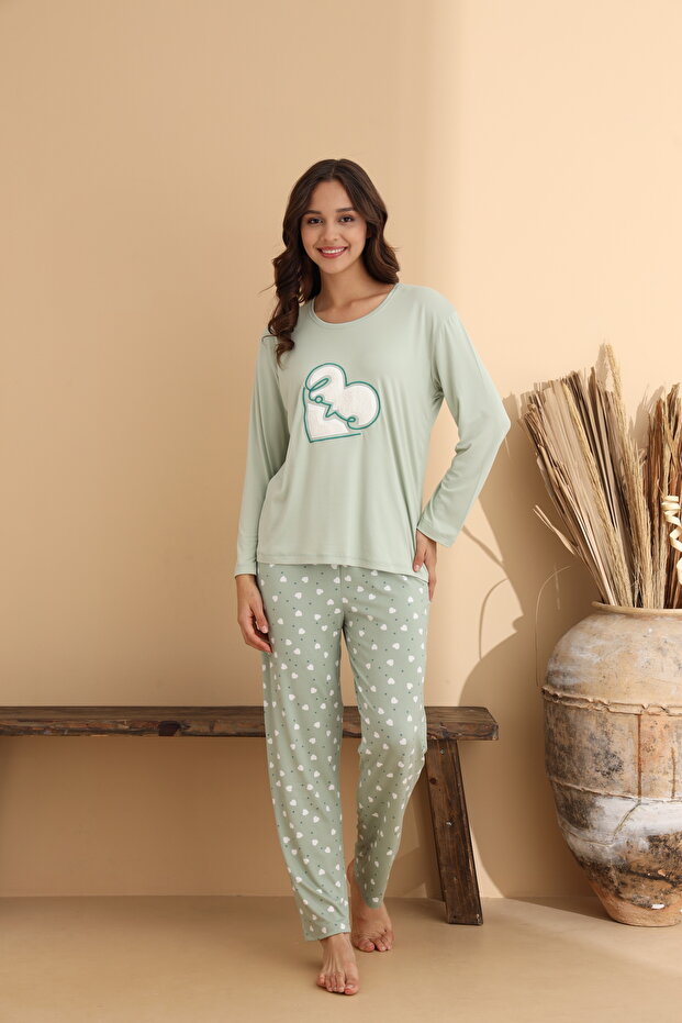 طقم بيجامة لوف مينت - 3