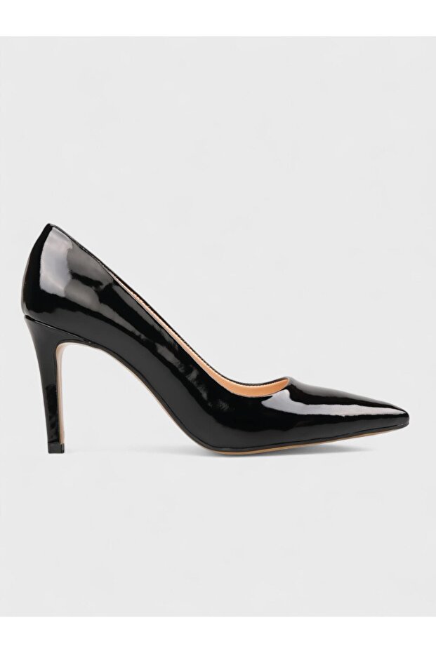 Women's winter 9cm closed heel shoe - 494 3434 - black patent leather