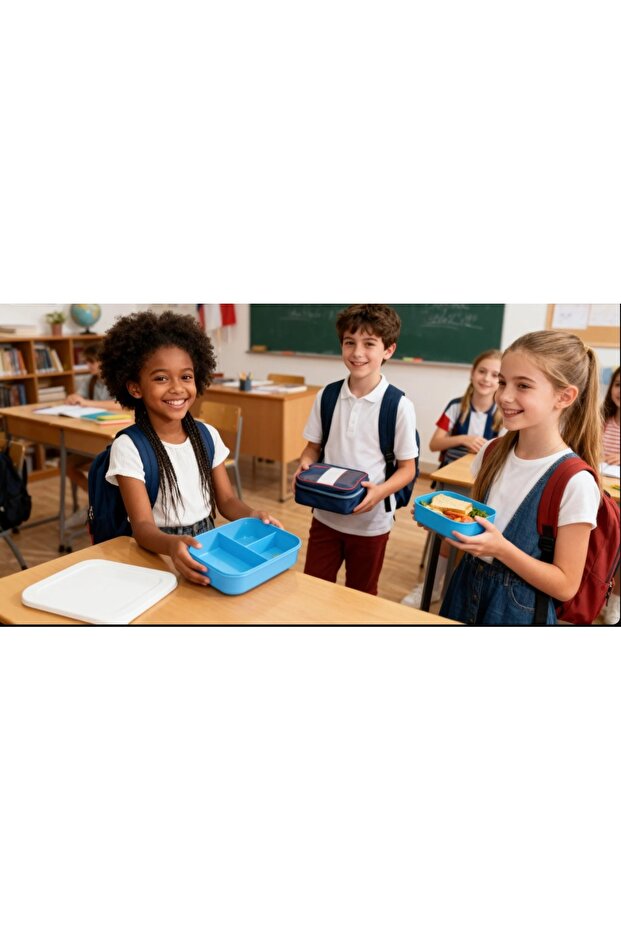 حاوية تخزين مربعة 3 أقسام - 1