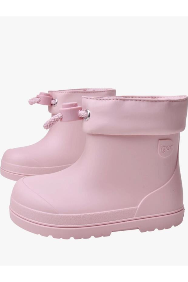 Mendi Borrego Pembe Kürklü Kız Çocuk Bot - 3