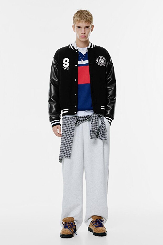 Nakışlı kolej ceketi - 3