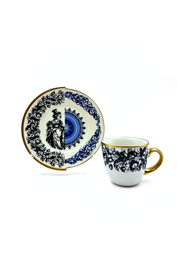 Two Patterned Artemis Series 6-Piece Coffee Set