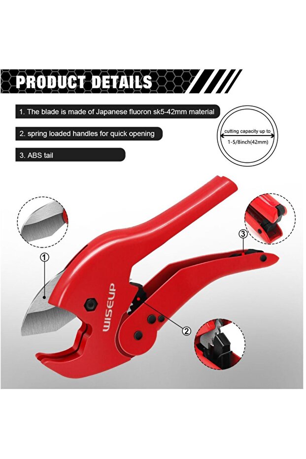 مقص مواسير بلاستيك 42 مم . - 3