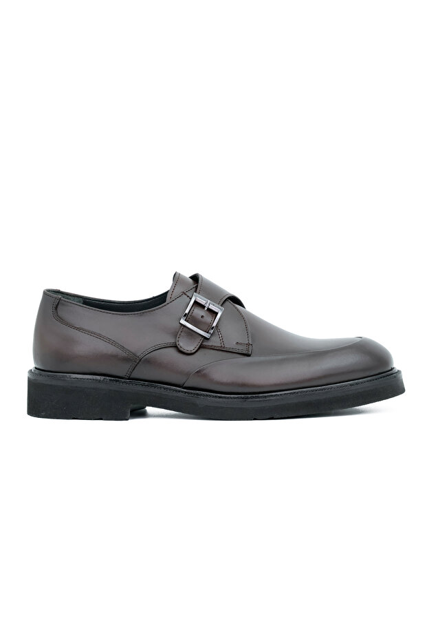 Genuine Leather Eva Sole Buckle Detailed Casual Men's Shoes - Ex044