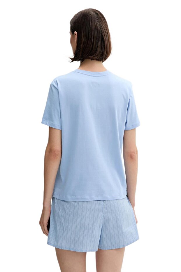Kadın Kısa Kollu Tişört ve Şort Pijama Takımı LV00QS7576 - 6