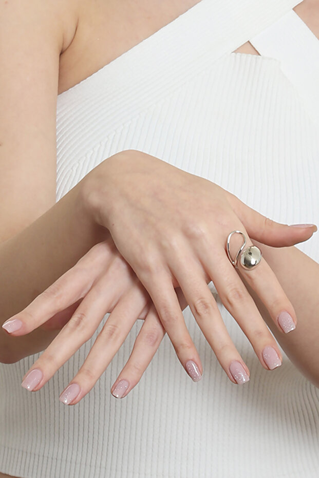 Kadın Dolama Model Dualite Damla Formlu Ayarlanabilir Yüzük - 2