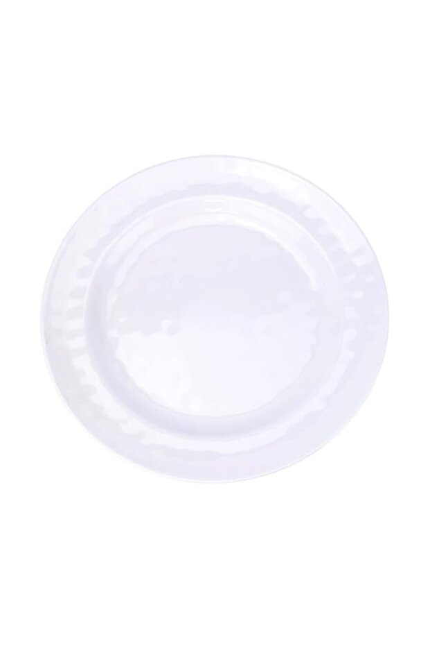 MELAMINE HAMMERED FINISH DINNER PLATE WHITE 28CM- ESMA APPROVED (MCP-5139-WH)