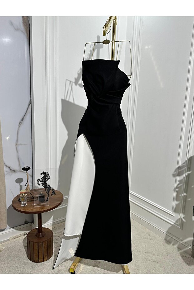 فستان اسود ناعم - 4