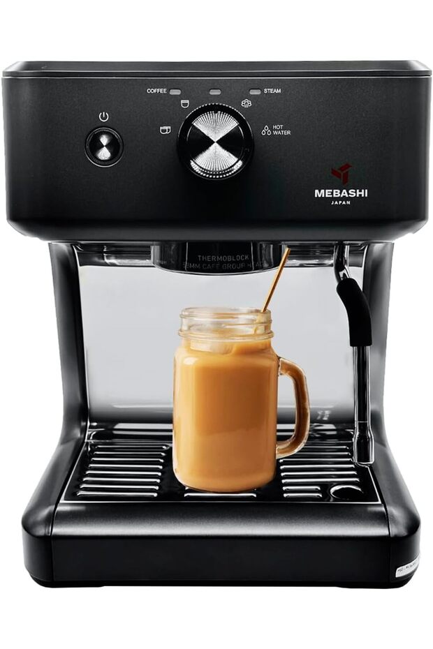 Espresso Coffee Machine - 1.25L, 20 Bar, Thermo Block Heating, PID Control (ME-ECM2045) (Black)| 1450W