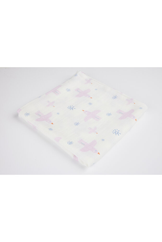 Pembe Müslin Örtü Seti - 5