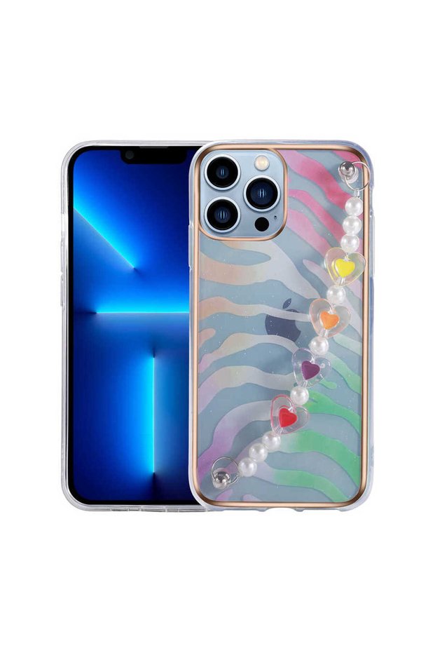 حافظة بطارية JoieCreatif متوافقة مع هاتف iPhone 12 Pro Max - وردي-أخضر