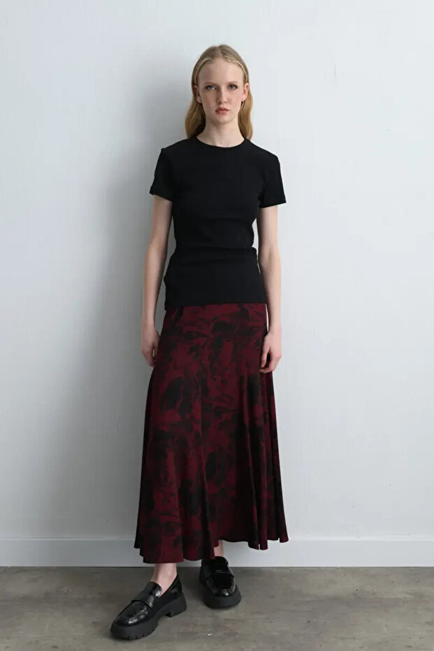 Kısa Kollu Basic Pamuk Tshirt - Siyah - 2