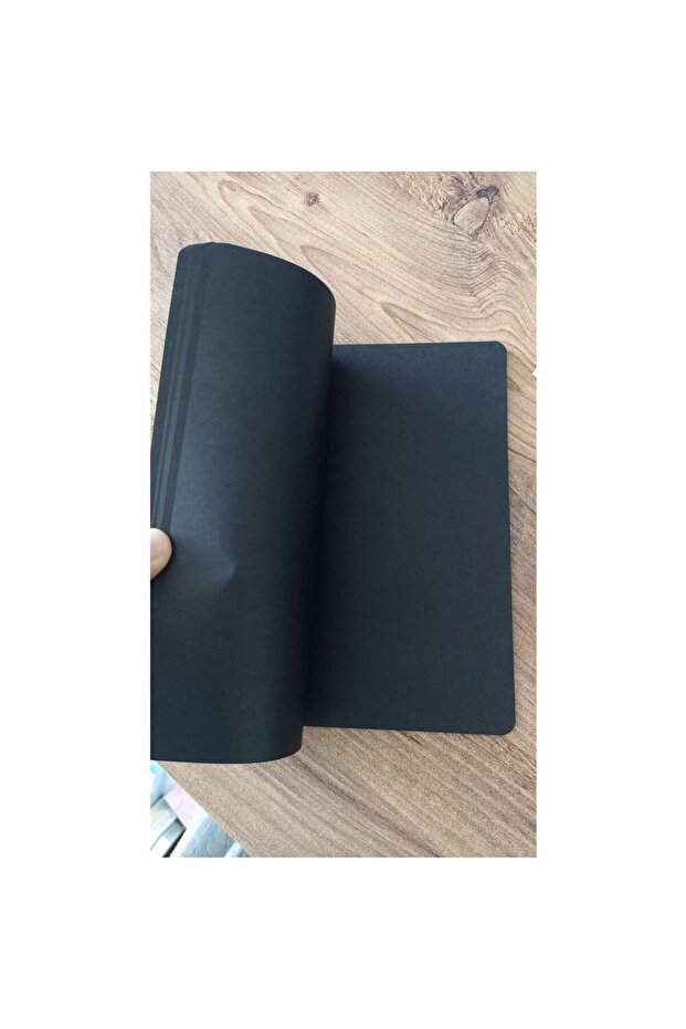 1Pcs Black Page Notebook - 4