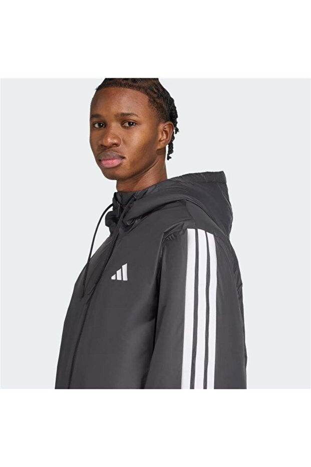 Essentials CLIMAWARM 3-Stripes Yalıtımlı Kapüşonlu Mont JM4042 - 5