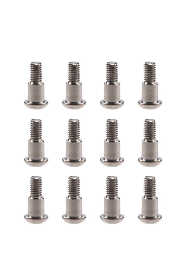 Silver 12PCS M3x4x10mm Incision Kingpin Shoulder Screws for Axial SCX10 AR44 AR45 Capra Vanquish H10