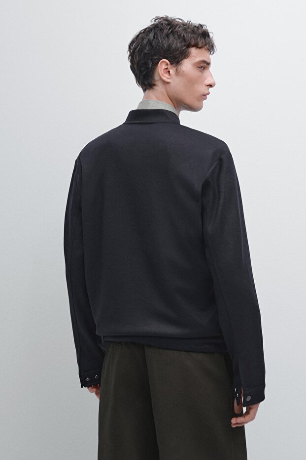 Fermuarlı bomber ceket - 3