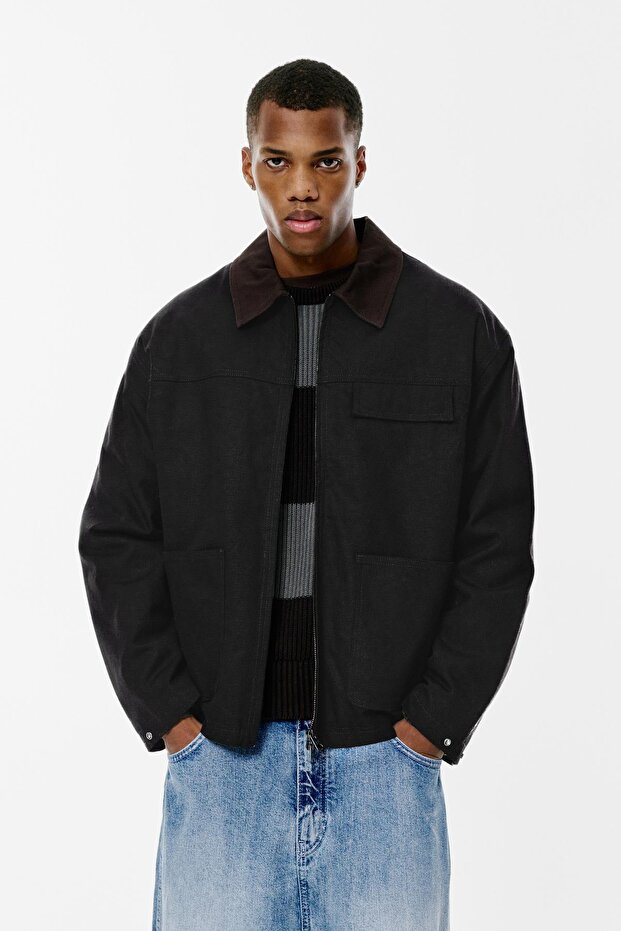 Kontrast yakalı ceket - 2