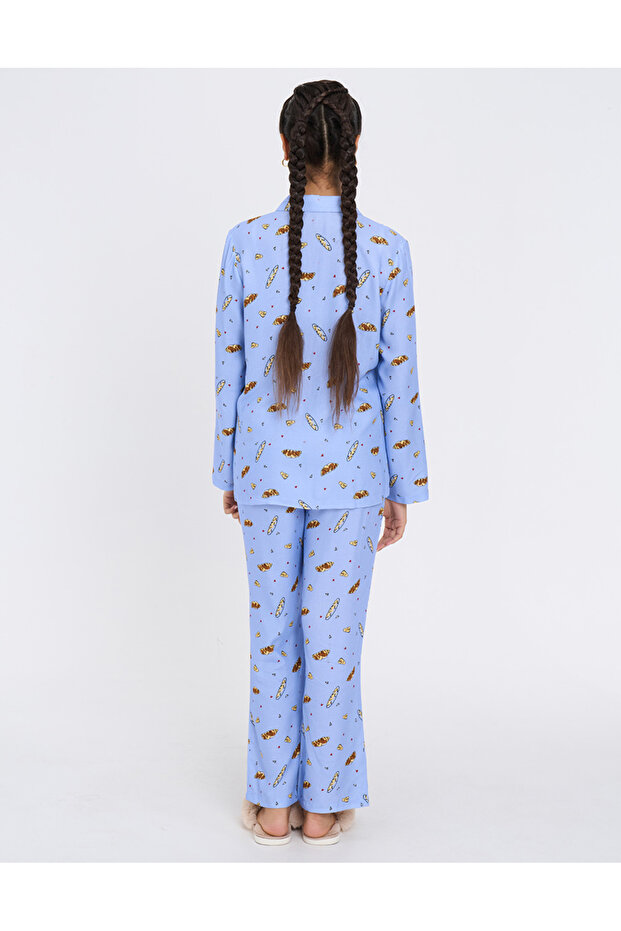 طقم بيجامة من الألياف الدقيقة - 4