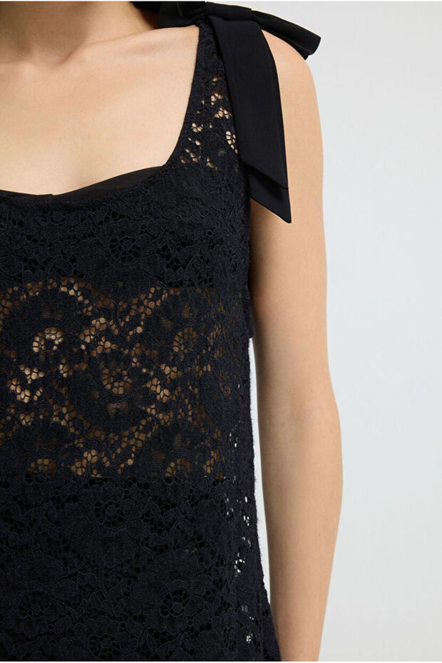 Dantel Jile Elbise - 4