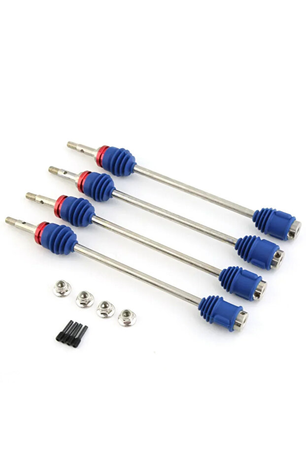 Blue 4Pcs Steel Drive Shaft CVD Dogbone Driveshafts 5451R Compatible with Traxxas 1/10 T-Maxx E-Max