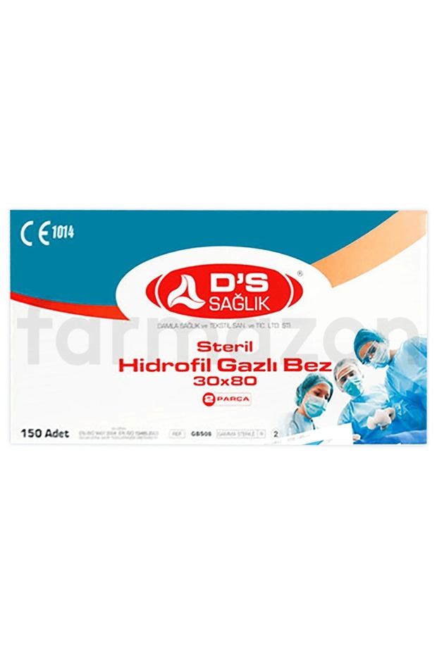 Ds Damla Health Sterile Hydrophilic Gauze 30X80 2 Pieces 150 Pieces Ds Sterile Gauze 30*80,