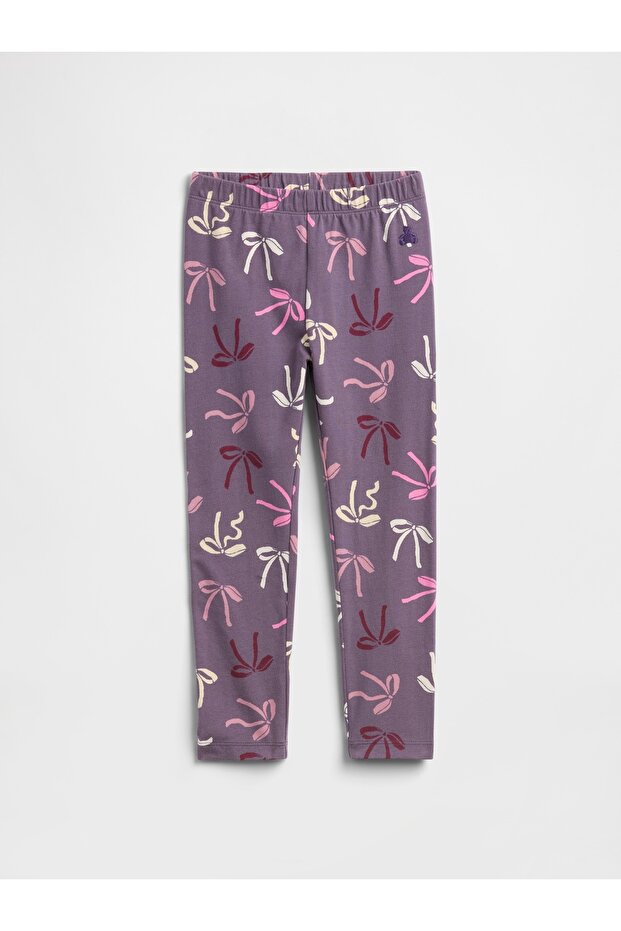 Kız Bebek Mor Pull-On Stretch Jersey Tayt - 1