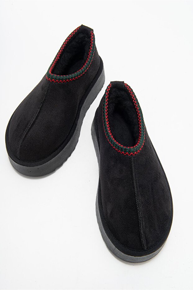 Yüksek Tabanlı Kısa Mini Bot SİYAH - 5