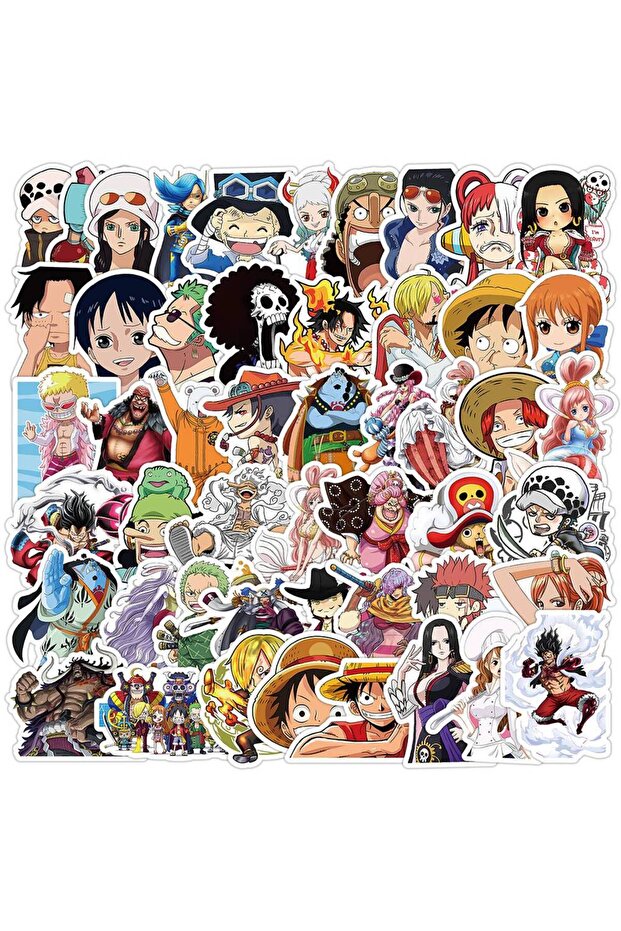 Choice 50PCS 50pcs Classic Anime ONE PIECE Stickers Q Version Luffy Zoro Waterproof Decals Phone Cas