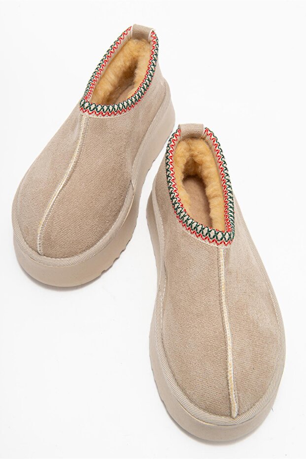 Yüksek Tabanlı Kısa Mini Bot BEJ - 5