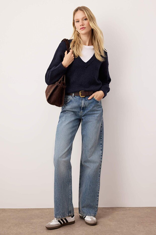 Mavi Yüksek Bel Wide Leg Jeans TWOSS25JE00089 - 1