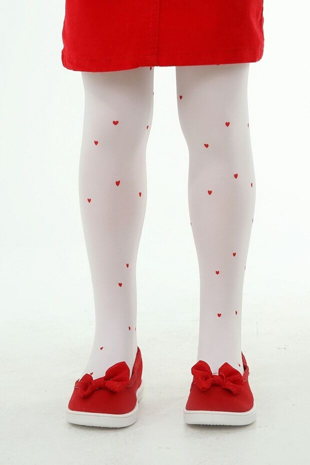 Children's Minnak Heart Pantyhose