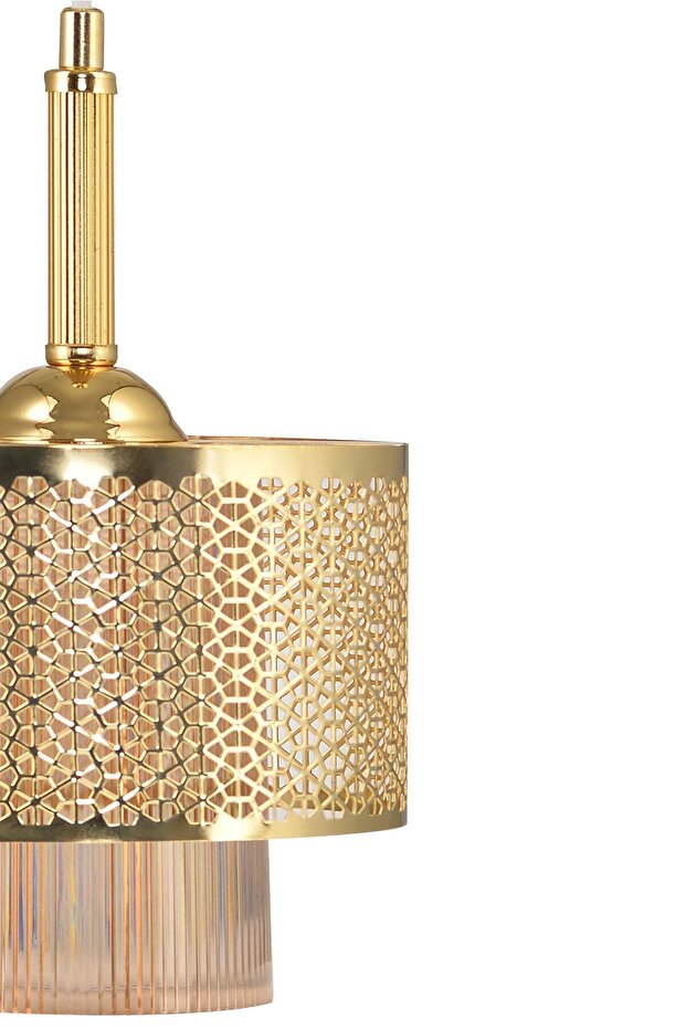 Tekli Motif Sarkıt Avize Gold - 3