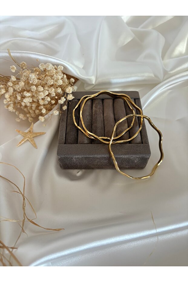 Zikzak model kalın ajda bilezik - 3