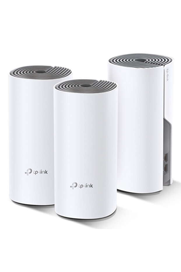 x-8 Tp-lınk Deco-e4-3p (3 Pack) Dualband Ac1200 370m2, 2 Fast Port Home Mesh - 3