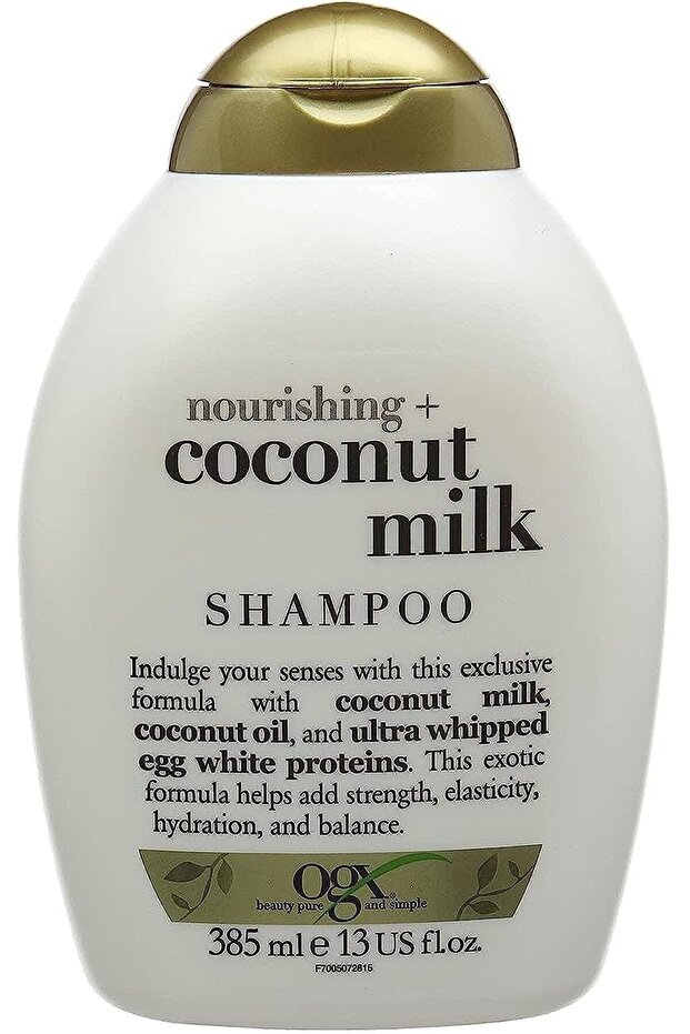 Shampoo Nourishing + Coconut Milk 385 ml for Soft, Hydrated, Shiny Hair with Tropical Fragrance